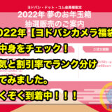 2022年【ヨドバシカメラ福袋・夢のお年玉箱】の中身をチェック！人気と割引率でランク分けしてみました。