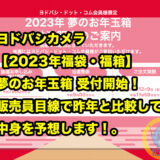 ヨドバシカメラ【2023年福袋・福箱】夢のお年玉箱 受付開始！家電量販店販売員が例年の結果と比較して中身を予想します！