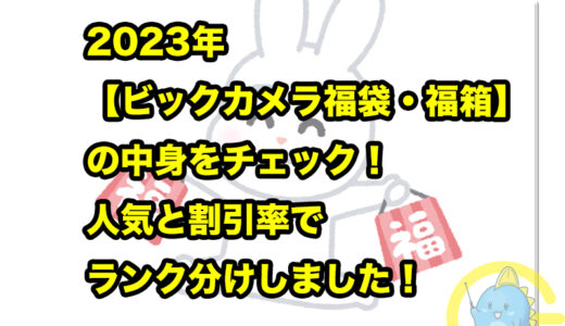 2023年【ビックカメラ福袋・福箱】の中身をチェック！人気と割引率でランク分けしました！